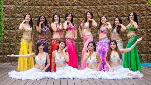 group of belly dancers